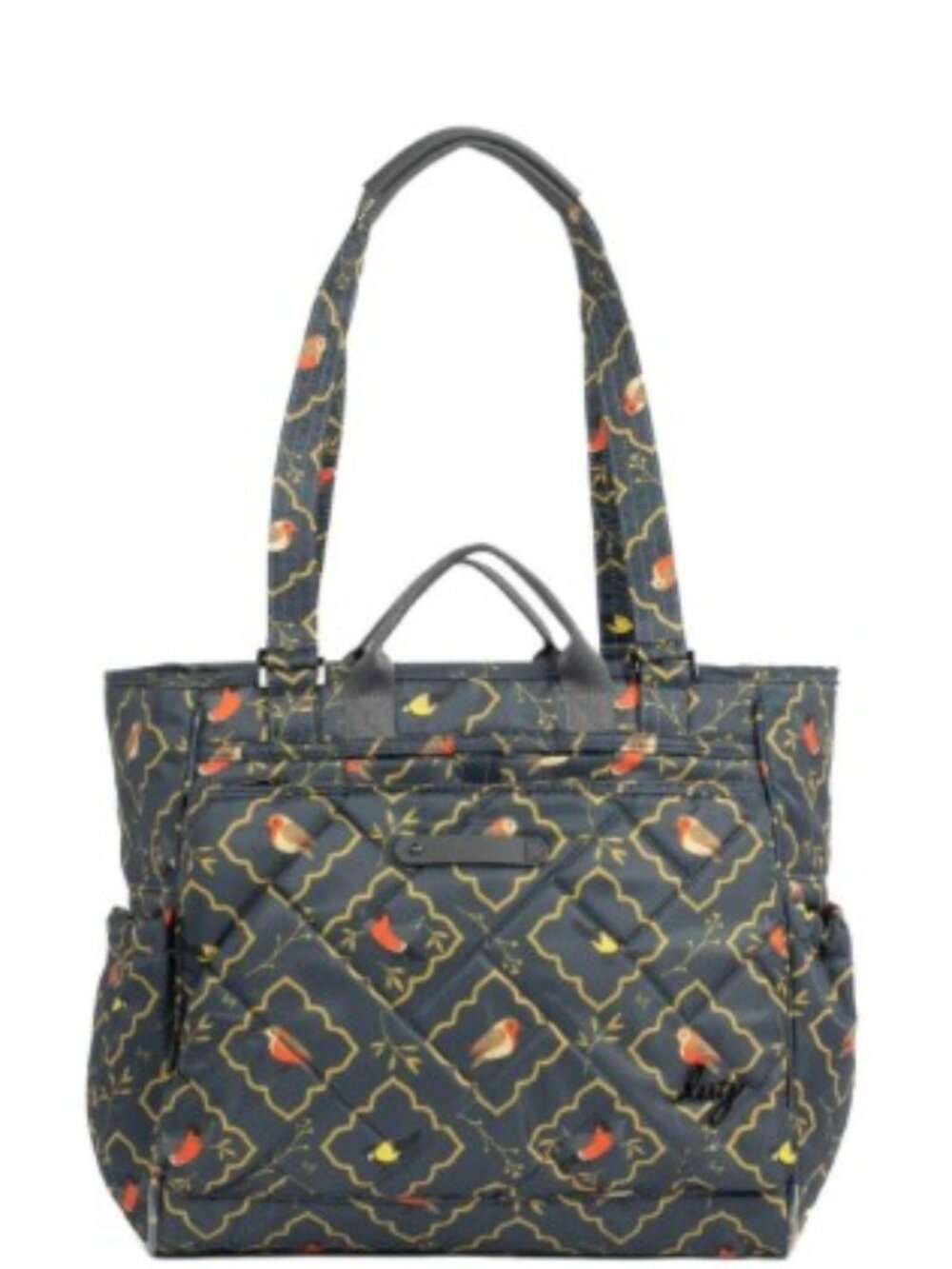 Lug Cabby SE Tote Bag Songbirds Grey - Roomy & Lightweight, HTF